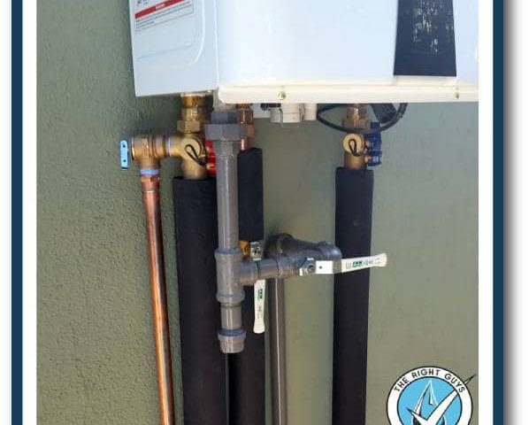 Tankless water heater annual service