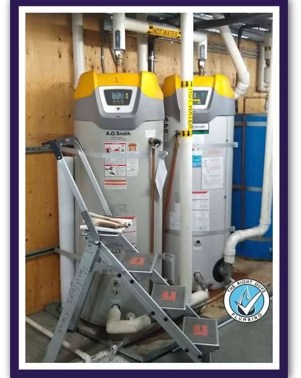 Commercial water heating service call